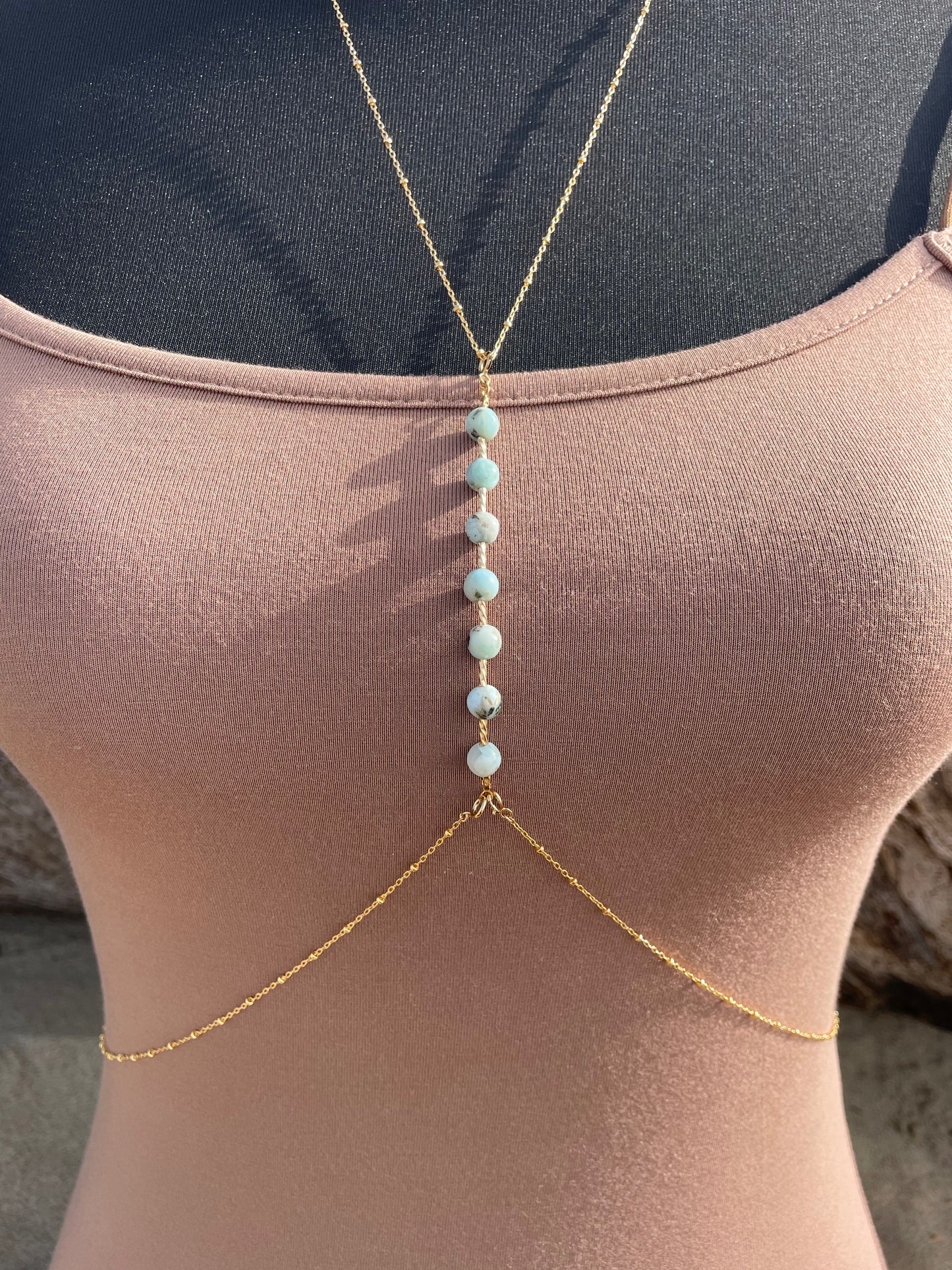 Bijou de corps "Belleza" en pierre naturelle